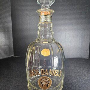 Collectible Jack Daniels Old #7 Maxwell House Commemorative Glass Decanter Empty
